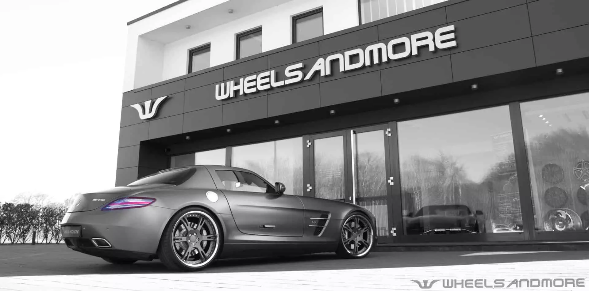 Mercedes SLS AMG Tuning Wheels Exhaust Wheelsandmore