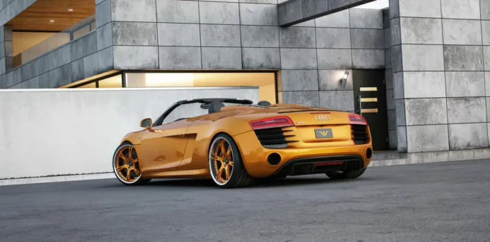 Audi R8 V10 Sypder 2014 exhaust system Audi R8 V10 Sypder 2014 exhaust system