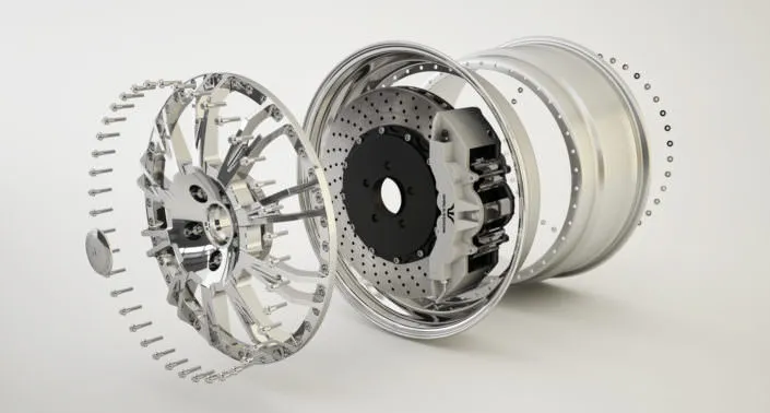 Full glossy C-Sport wheel explosion drawing Full glossy C-Sport wheel explosion drawing