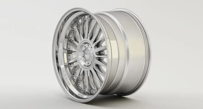 Full glossy C-Sport wheel with stanless steel outside rim Full glossy C-Sport wheel with stanless steel outside rim