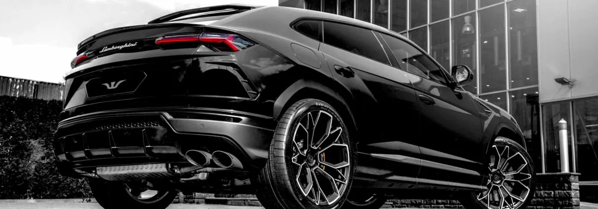 black urus side view rear wheelsandmore