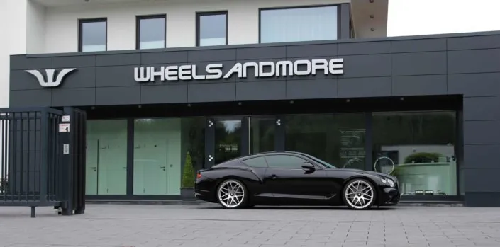 alloy-wheels-bentley side view black bentley with tuning components fro wheelsandmore