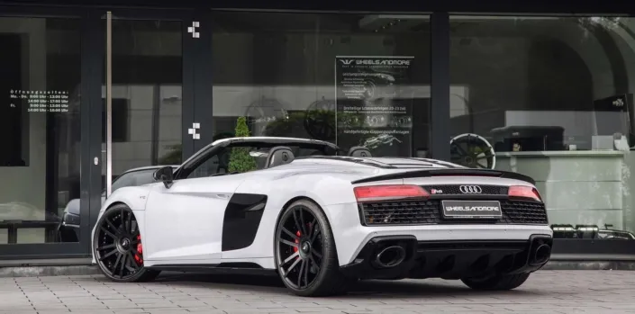 wheels-2020-Audi-R8 rear view whit r8 spyder 2020 with tuning upgrade