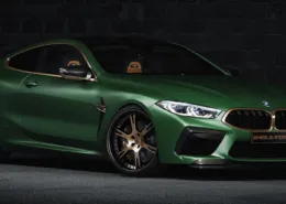BMW M8 Competition Sanremo Green Metallic with 6Sporz² wheels (Frontview) BMW M8 Competition Sanremo Green Metallic with 6Sporz² wheels (Frontview)