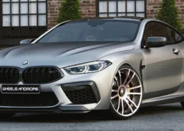BMW M8 Competition Grey Metallic with F.I.W.E. wheels (Frontview) BMW M8 Competition Grey Metallic with F.I.W.E. wheels (Frontview)