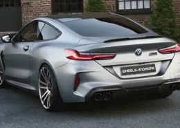 BMW M8 Competition Grey Metallic with F.I.W.E. wheels (Rearview) BMW M8 Competition Grey Metallic with F.I.W.E. wheels (Rearview)