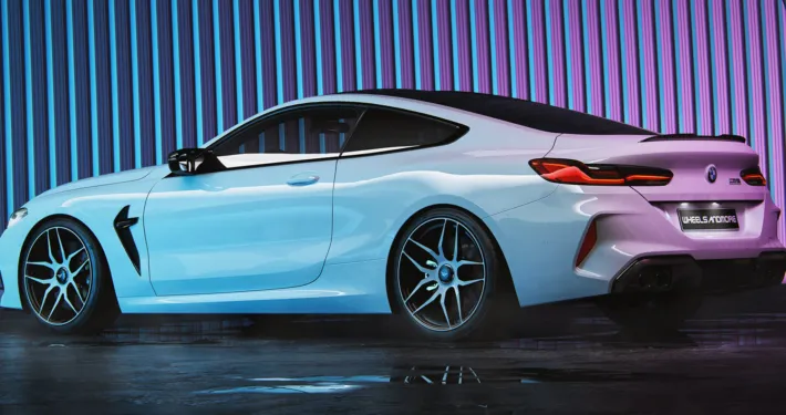 BMW M8 Competition white Underdock UD1 wheels (Side-/ Rearview) BMW M8 Competition white Underdock UD1 wheels (Side-/ Rearview)