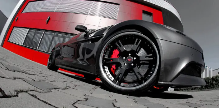 bicolor 21 inch 6sporz wheel with polished outside rims on vanquish