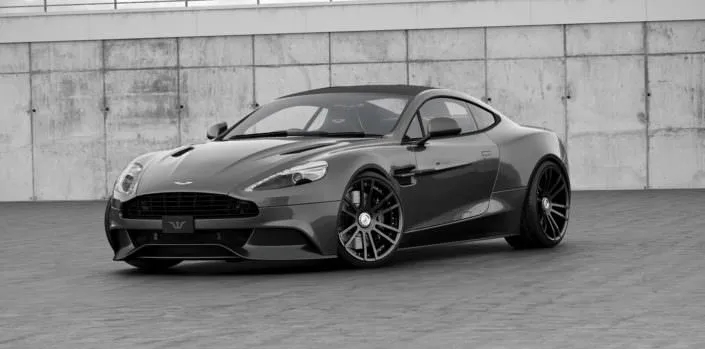 high end tuning wheels fiwe on 2015 aston martin vanquish