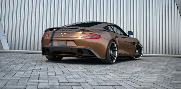 tuning with exhaust +40hp and 90nm for aston martin vanquish