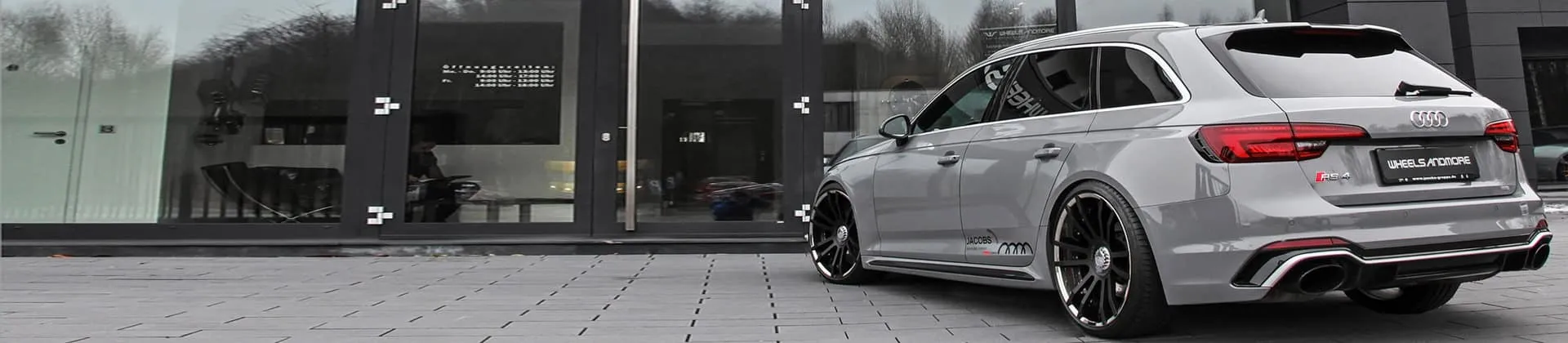 tuning-rs4-audi concave 20 inch rims on new audi rs4 b9 rear side view