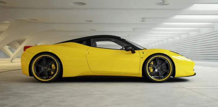 lightweight-wheels-ferrari-458 ultralight tuning wheels 6sporz for ferrari 458 in yellow