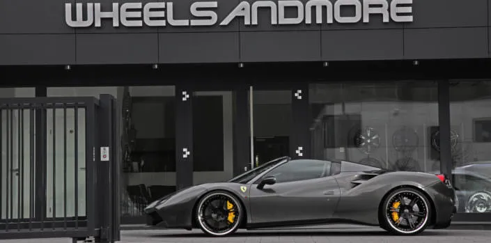 488-spider-ferrari-22-inch-wheels 21 inch 6sporz wheels on grey ferrari 488