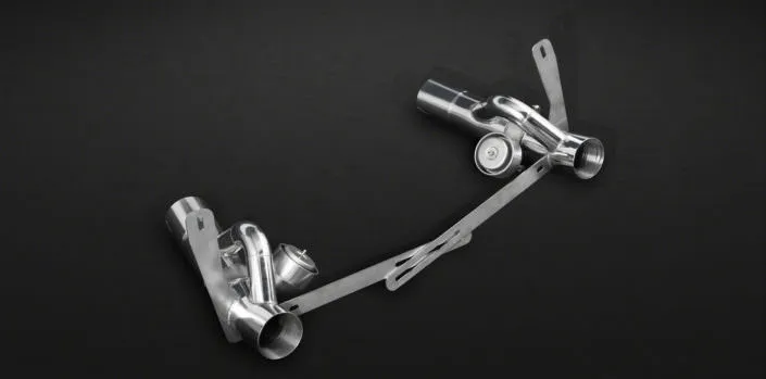 sport-exhaust-Ferrari exhaust components with valve flaps for ferrari 488