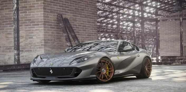 812-tuning-ferrari 21 inch fiwe wheels on anthracite 812 superfast ferrari