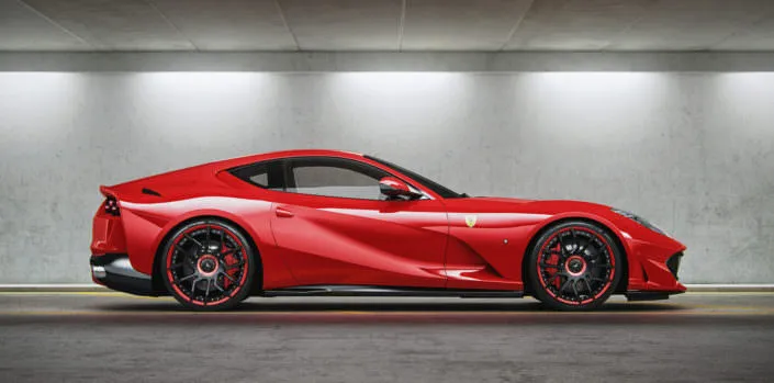 wheels-ferrari-812 side view red 812 superfast tunign wheels