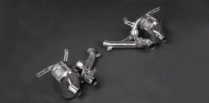 exhaust-F12-Ferrari polished stainless steel exhaust for ferrari f12