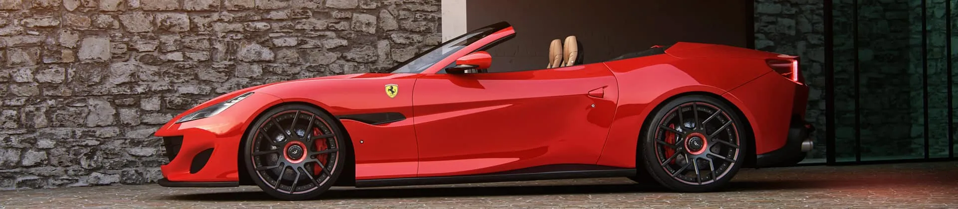 exhaustsystem-ferrari-portofino-tuning full side vie portfoino tuned
