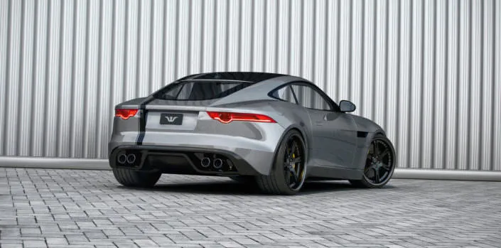 jaguar f-type with individual 21 inch 6sporz wheels forged