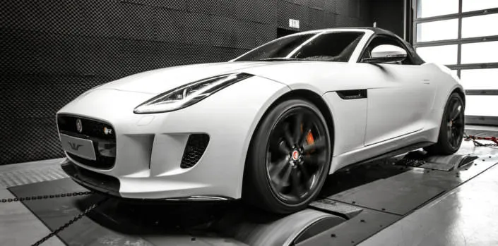 f-type r on dyno for powert test wheelsandmore