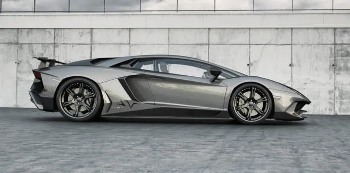 aventador lp 750-4sv tuning with staggered 20 and 21 inch wheels