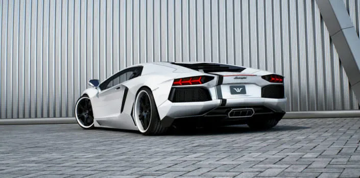 whit coated outside rims on 6sporz wheels for aventador