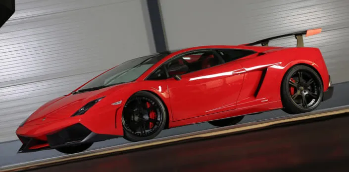 red super strofeo with blacj 6sporz² wheels