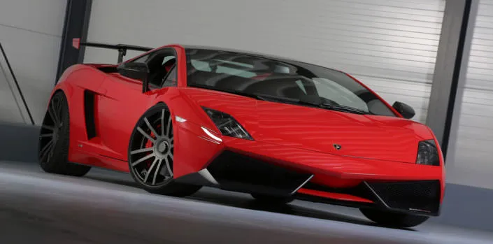 gallardo superftrofeo with bicolor fiwe wheels