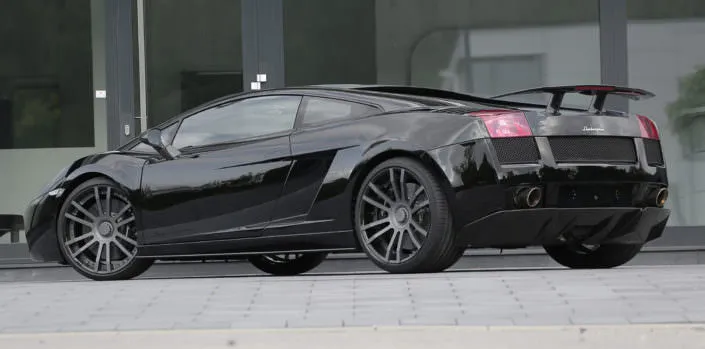 tuning for lamborghini superleggera with wheels and exhaust