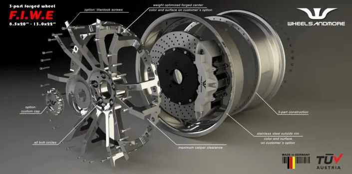 fiwe concave tunign wheels for huracan