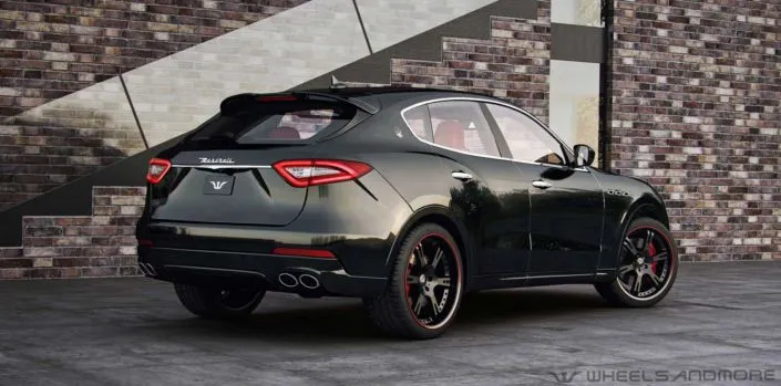 black levante side rear view large 22 inch wheels