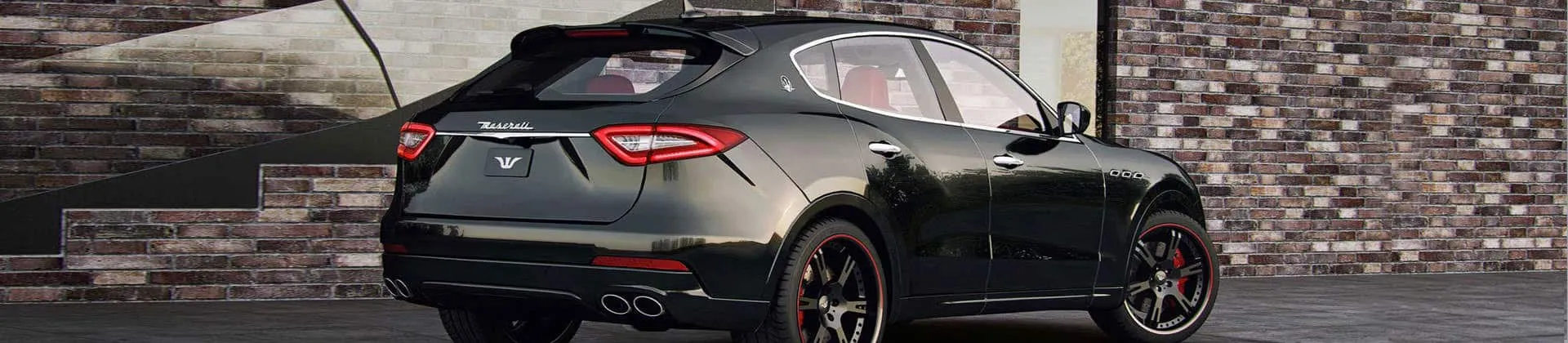 black levante rear side view 22 inch wheels