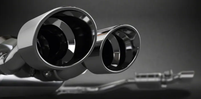 handcrafted valve flap exhaust for maserati