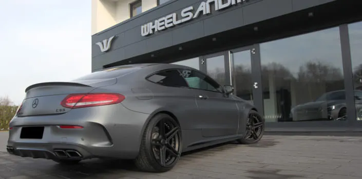 mercedes c63 amg with 20 inch fivestar wheels an power upgrade