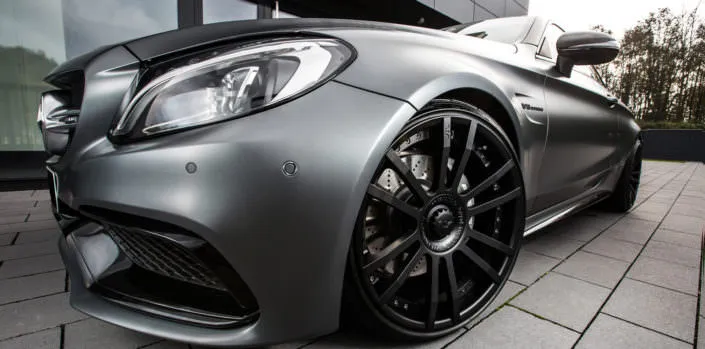 fiwe wheels 10x20 on grey mercedes c63amg coupe