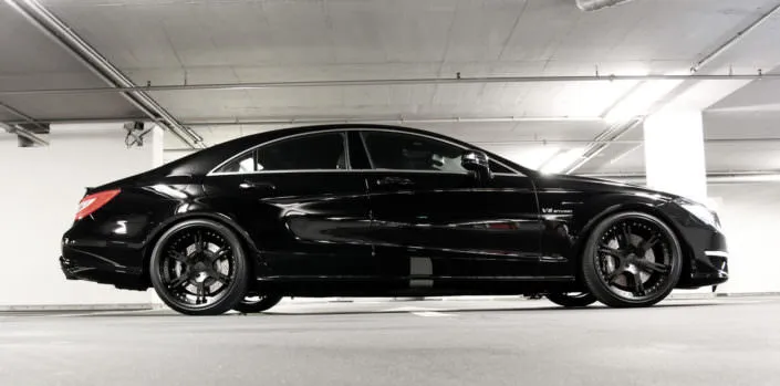 black cls63amg conversion by wheelsandmore with matte black 6sporz wheels 10x20 12x20