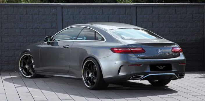 e400 grey lowering suspension rear view