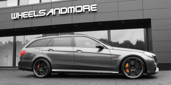 e63amg station wagon with 20 inch 6sporz wheels