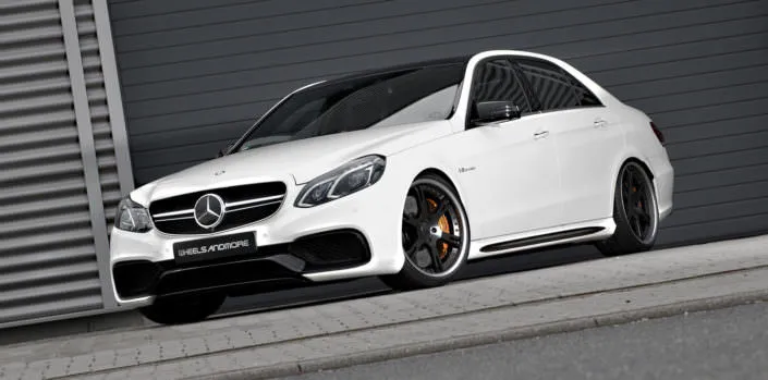 e63amg sedan with 6sporz wheels 9,0x20 + 10,5x20 inches