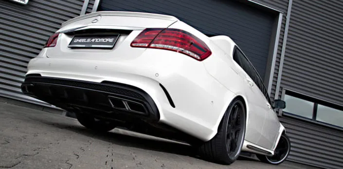 e63amg with 20 inch 6sporz wheels and suspesnion lowering