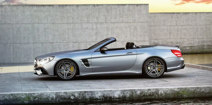 side view matte grey sl63amg with fivestar tuning wheels