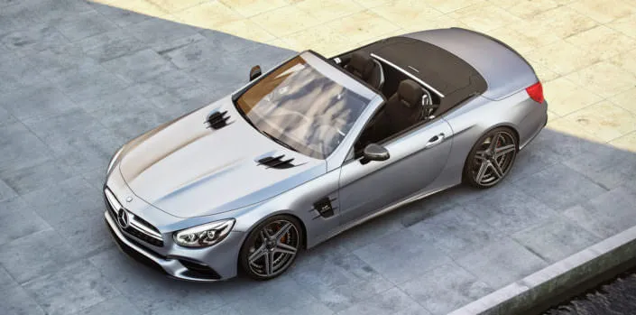 mercedes sl63amg grey with ultra concave fivestar hybrid wheels