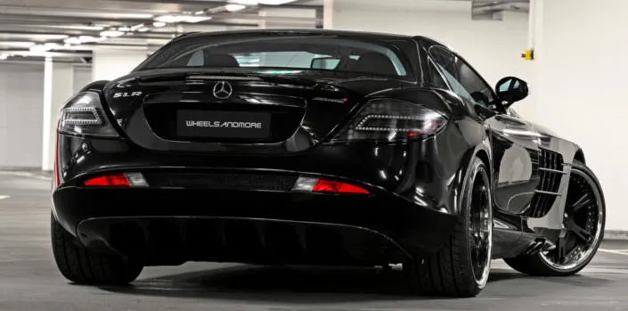 SLR-muffler-Tuning rear viwe mclaren mercedes slr tuning by wheelsandmore