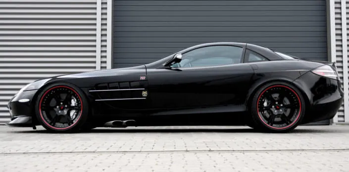 SLR-wheels-Mercedes-Tuning side view mclaren slr722 with 20 inch 6sporz wheels
