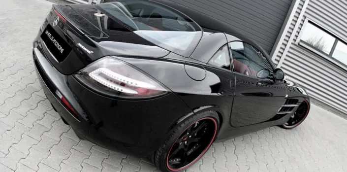 alloys-Mercedes-SLR black slr with power tuning up to 707hp