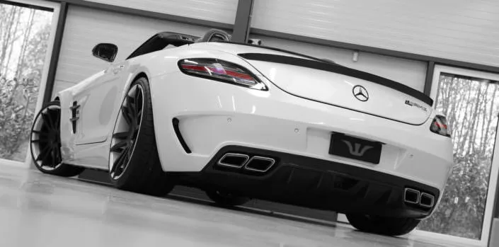 blacker series mercedes amg sls tuning by wheelsandmore