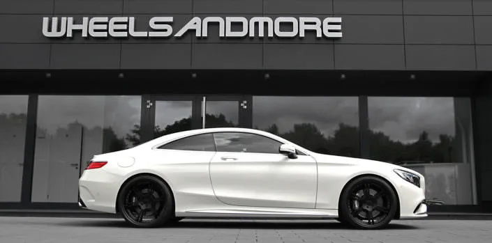 s63amg coupe with black 6sporz wheels in 22 inches