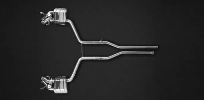 exhaust for mercedes s63 made of 1.4828 stainless steel