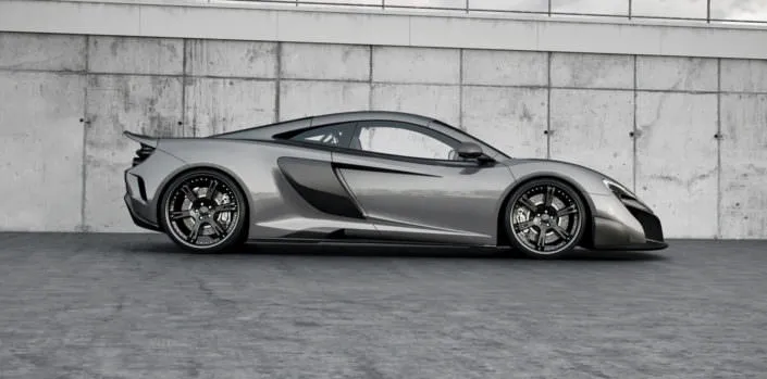 McLaren-675LT-forged-wheels-21-inch side view 675lt mclaren with tuning components from wheelsanmore such as wheels staggered