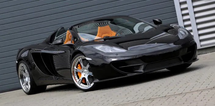 alloys-Tuning-MP4-12C-MC-Laren glossy 6sporz wheels front side view on black mclaren spider mp4-12c